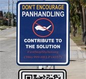 New road signs encourage donations