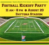 Football Kickoff Party Saturday at Daytona Stadium
