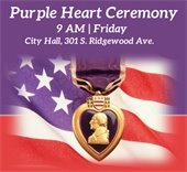 Join us Friday for a Purple Heart Ceremony at City Hall 