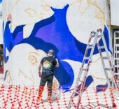 New mural being created at Daytona Beach Pier