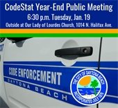 Door of Code Enforcement vehicle