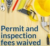 Permit and inspection fees waived