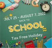 Florida Back-to-School Sales Tax Holiday Underway