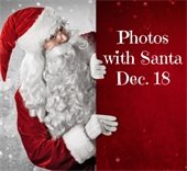 Bring the kids for photos with Santa