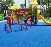 New playground surface at Henry Lee Park