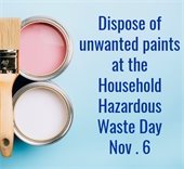 Household Hazardous Waste Day is Nov. 6