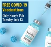 Free COVID-19 vaccinations July 13