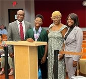 Hinson student recognized at City Commission meeting