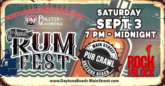 Main Street Rum Fest Sept. 3