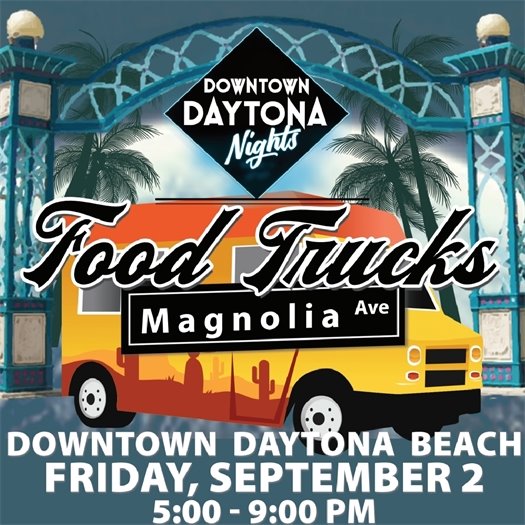 Food Trucks Friday in downtown Daytona Beach