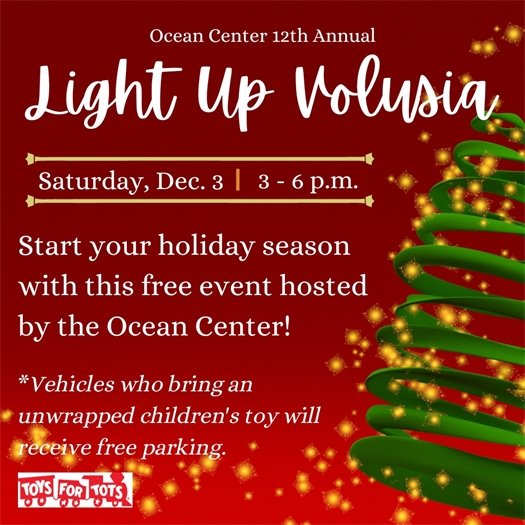 Light Up Volusia Saturday at the Ocean Center