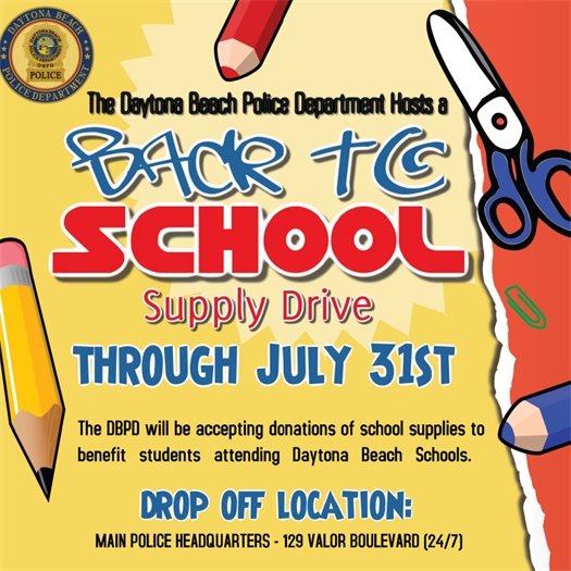 Police Department hosts Back-to-School Supply Drive