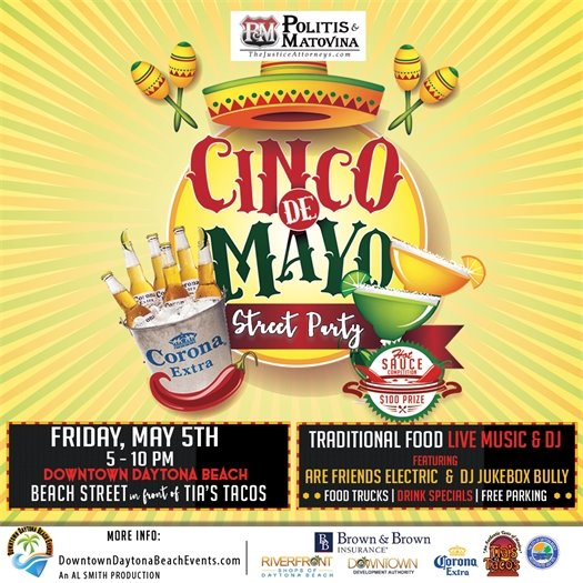 Celebrate Cinco de Mayo in downtown Daytona Beach