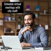 Schedule a virtual meeting with city staff